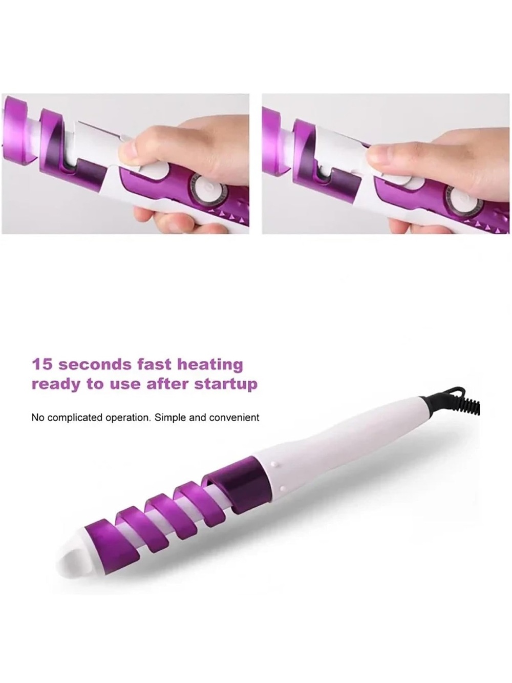 Spiral Professional Hair Curler (Model QM3882) NIB - Picture 6 of 7